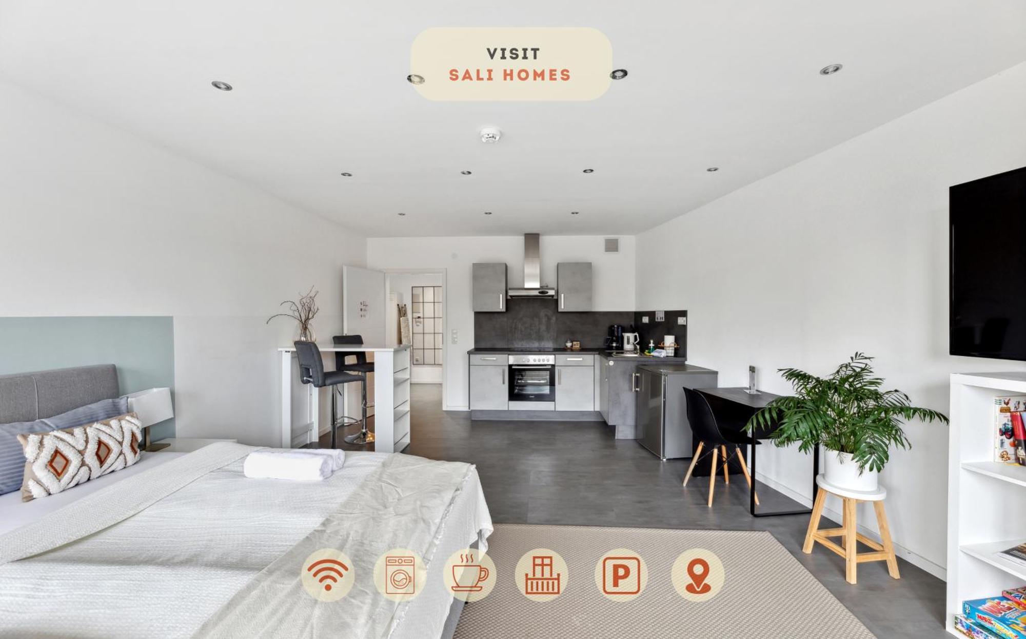 Sali Homes - Charming Studio Apartment In Heart Of Bayreuth With Balcony Exterior foto